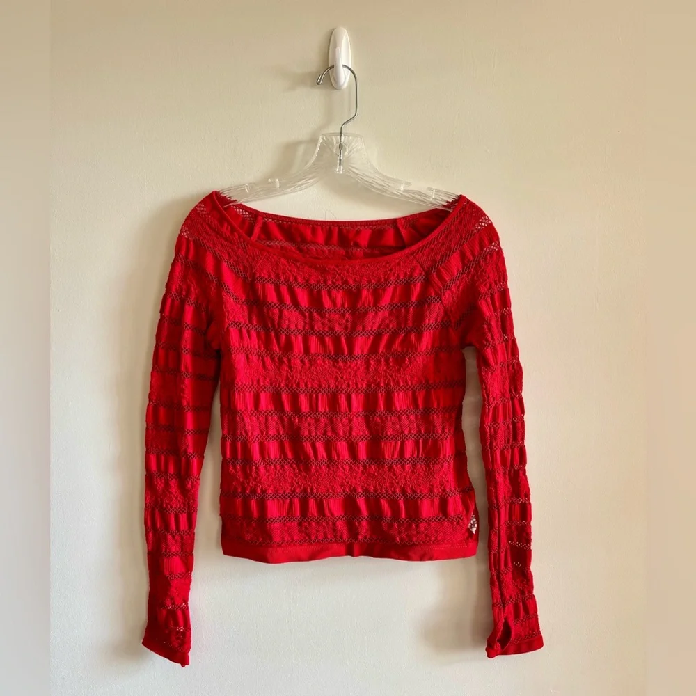 NWOT Free People Movement Take On Me Layer Top-Winterberry